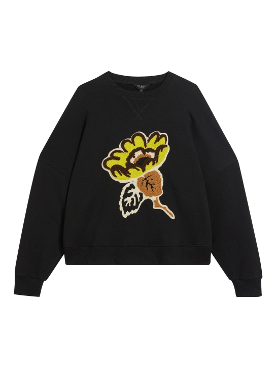 TED BAKER ΦΟΥΤΕΡ ΜΠΛΟΥΖΑ ΜΕ ΣΧΕΔΙΟ Μαύρο 1 TED BAKER ΦΟΥΤΕΡ ΜΠΛΟΥΖΑ ΜΕ ΣΧΕΔΙΟ Μαύρο