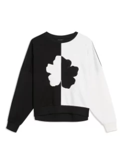 TED BAKER ΔΙΧΡΩΜΗ ΦΟΥΤΕΡ ΜΠΛΟΥΖΑ Μαύρο -Γυναικεια Ρουχα Κατάστημα 01 22