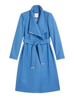 TED BAKER ΓΥΝΑΙΚΕΙΟ ΜΑΚΡΥ ΠΑΛΤΟ ΜΕ ΖΩΝΗ Γαλάζιο 5 TED BAKER ΓΥΝΑΙΚΕΙΟ ΜΑΚΡΥ ΠΑΛΤΟ ΜΕ ΖΩΝΗ Γαλάζιο - Image 5