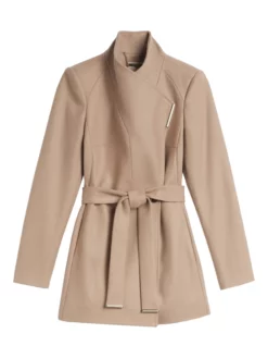 TED BAKER ΓΥΝΑΙΚΕΙΟ ΠΑΛΤΟ ΜΕ ΖΩΝΗ Μπεζ