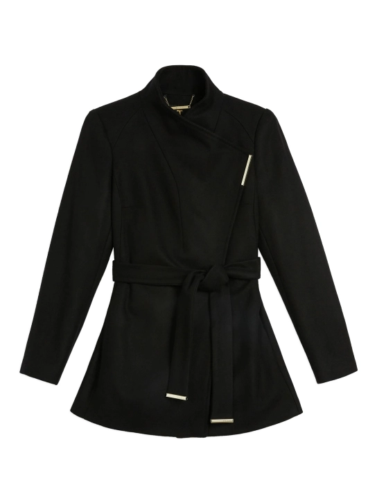 TED BAKER ΓΥΝΑΙΚΕΙΟ ΠΑΛΤΟ ΜΕ ΖΩΝΗ Μαύρο 1 TED BAKER ΓΥΝΑΙΚΕΙΟ ΠΑΛΤΟ ΜΕ ΖΩΝΗ Μαύρο