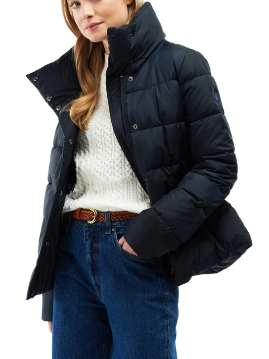 BARBOUR ΓΥΝΑΙΚΕΙΟ ΚΑΠΙΤΟΝΕ ΜΠΟΥΦΑΝ Μπλε Σκούρο 2 BARBOUR ΓΥΝΑΙΚΕΙΟ ΚΑΠΙΤΟΝΕ ΜΠΟΥΦΑΝ Μπλε Σκούρο - Image 2