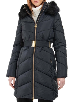 BARBOUR INTERNATIONAL ΜΑΚΡΥ ΜΠΟΥΦΑΝ ΜΕ ΖΩΝΗ Μαύρο 6 BARBOUR INTERNATIONAL ΜΑΚΡΥ ΜΠΟΥΦΑΝ ΜΕ ΖΩΝΗ Μαύρο - Image 6