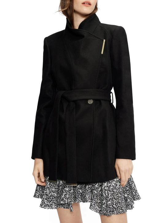 TED BAKER ΓΥΝΑΙΚΕΙΟ ΠΑΛΤΟ ΜΕ ΖΩΝΗ Μαύρο 2 TED BAKER ΓΥΝΑΙΚΕΙΟ ΠΑΛΤΟ ΜΕ ΖΩΝΗ Μαύρο - Image 2