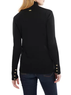 BARBOUR ΓΥΝΑΙΚΕΙΟ ΖΙΒΑΓΚΟ ΠΟΥΛΟΒΕΡ Μαύρο -Γυναικεια Ρουχα Κατάστημα 03 32