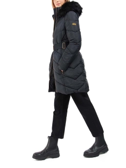 BARBOUR INTERNATIONAL ΜΑΚΡΥ ΜΠΟΥΦΑΝ ΜΕ ΖΩΝΗ Μαύρο 8 BARBOUR INTERNATIONAL ΜΑΚΡΥ ΜΠΟΥΦΑΝ ΜΕ ΖΩΝΗ Μαύρο - Image 8