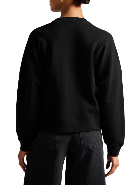 TED BAKER ΦΟΥΤΕΡ ΜΠΛΟΥΖΑ ΜΕ ΣΧΕΔΙΟ Μαύρο 4 TED BAKER ΦΟΥΤΕΡ ΜΠΛΟΥΖΑ ΜΕ ΣΧΕΔΙΟ Μαύρο - Image 4