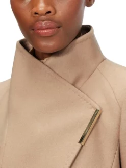 TED BAKER ΓΥΝΑΙΚΕΙΟ ΠΑΛΤΟ ΜΕ ΖΩΝΗ Μπεζ -Γυναικεια Ρουχα Κατάστημα 05 7