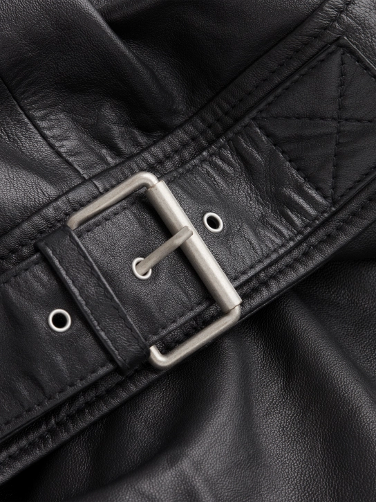 CALVIN KLEIN ΔΕΡΜΑΤΙΝΟ BIKER JACKET Μαύρο 5 CALVIN KLEIN ΔΕΡΜΑΤΙΝΟ BIKER JACKET Μαύρο - Image 5