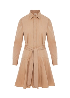 POLO RALPH LAUREN ΦΟΡΕΜΑ ΜΕ ΖΩΝΗ Μπεζ 4 POLO RALPH LAUREN ΦΟΡΕΜΑ ΜΕ ΖΩΝΗ Μπεζ - Image 4