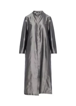 MAX MARA THE CUBE ΜΕΤΑΞΩΤΟ ΦΟΡΕΜΑ Γκρι