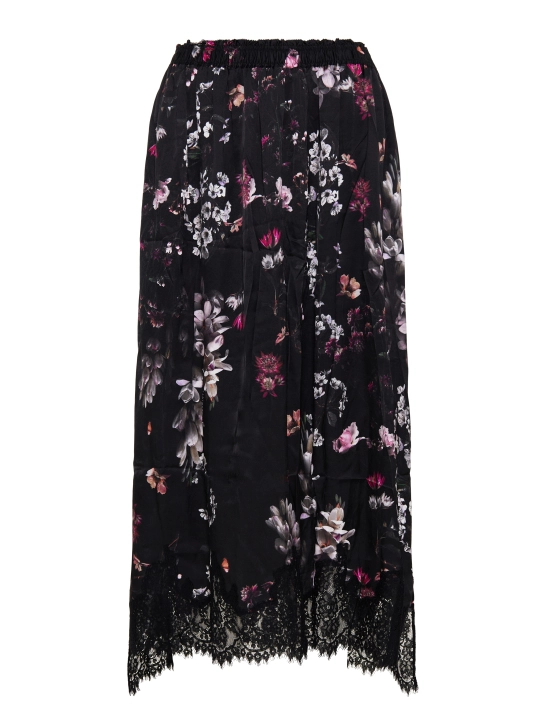 ALL SAINTS MIDI FLORAL ΦΟΥΣΤΑ Μαύρο 1 ALL SAINTS MIDI FLORAL ΦΟΥΣΤΑ Μαύρο