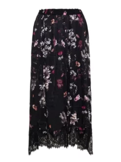 ALL SAINTS MIDI FLORAL ΦΟΥΣΤΑ Μαύρο 12 ALL SAINTS MIDI FLORAL ΦΟΥΣΤΑ Μαύρο -Γυναικεια Ρουχα Κατάστημα 10 15