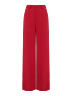 RED VALENTINO ΨΗΛΟΜΕΣΟ ΠΑΝΤΕΛΟΝΙ Κόκκινο -Γυναικεια Ρουχα Κατάστημα 10 155