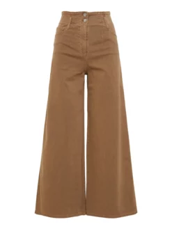 MAX&CO. CROPPED DENIMΠΑΝΤΕΛΟΝΑ Καφέ