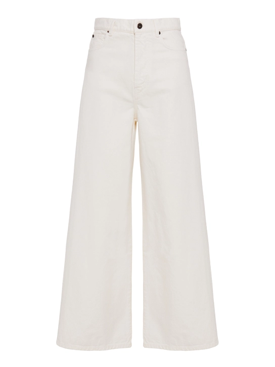 MAX MARA WEEKEND ΨΗΛΟΜΕΣΗ DENIM ΠΑΝΤΕΛΟΝΑ Εκρού 1 MAX MARA WEEKEND ΨΗΛΟΜΕΣΗ DENIM ΠΑΝΤΕΛΟΝΑ Εκρού