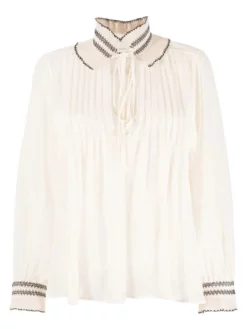 SANDRO ΠΟΥΚΑΜΙΣΟ CHIFFON Nude