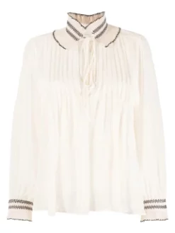 SANDRO ΠΟΥΚΑΜΙΣΟ CHIFFON Nude -Γυναικεια Ρουχα Κατάστημα 10 201