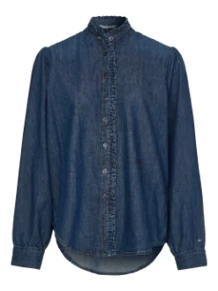 TOMMY HILFIGER ΤΖΙΝ ΠΟΥΚΑΜΙΣΟ Μπλε -Γυναικεια Ρουχα Κατάστημα 10 221