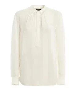 POLO RALPH LAUREN ΠΟΥΚΑΜΙΣΟ ΣΕ LOOSE ΓΡΑΜΜΗ Λευκό -Γυναικεια Ρουχα Κατάστημα 10 243