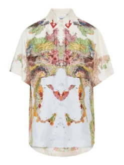 BURBERRY ΚΟΝΤΟΜΑΝΙΚΟ ΠΟΥΚΑΜΙΣΟ ΜΕ ΣΧΕΔΙΟ Πολύχρωμο