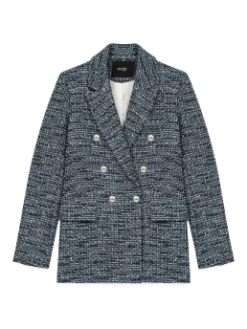 MAJE TWEED ΣΑΚΑΚΙ Γαλάζιο -Γυναικεια Ρουχα Κατάστημα 10 266