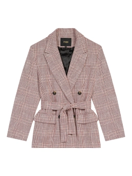 MAJE ΚΑΡΟ ΣΑΚΑΚΙ ΜΕ ΖΩΝΗ Καρό 5 MAJE ΚΑΡΟ ΣΑΚΑΚΙ ΜΕ ΖΩΝΗ Καρό - Image 5