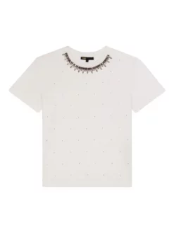MAJE T-SHIRT JERSEY Λευκό
