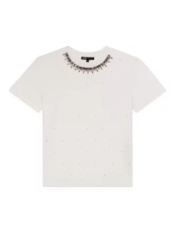MAJE T-SHIRT JERSEY Λευκό -Γυναικεια Ρουχα Κατάστημα 10 325