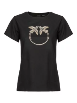 PINKO T-SHIRT ΜΕ ΚΕΝΤΗΜΕΝΟ ΛΟΓΟΤΥΠΟ Μαύρο 12 PINKO T-SHIRT ΜΕ ΚΕΝΤΗΜΕΝΟ ΛΟΓΟΤΥΠΟ Μαύρο -Γυναικεια Ρουχα Κατάστημα 10 333