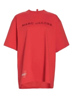MARC JACOBS OVERSIZED T-SHIRT ΜΕ ΛΟΓΟΤΥΠΟ Κόκκινο