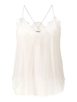 ZADIG & VOLTAIRE ΜΕΤΑΞΩΤΟ ΤΟΠ ΜΕ ΔΑΝΤΕΛΑ Εκρού 9 ZADIG & VOLTAIRE ΜΕΤΑΞΩΤΟ ΤΟΠ ΜΕ ΔΑΝΤΕΛΑ Εκρού -Γυναικεια Ρουχα Κατάστημα 10 338