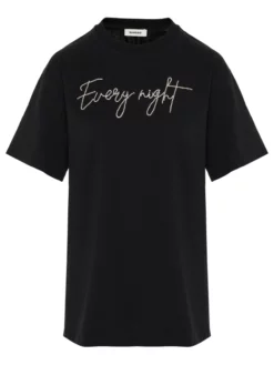 SANDRO T-SHIRT ΜΕ ΣΧΕΔΙΟ Μαύρο