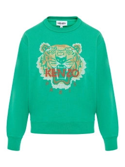 KENZO ΦΟΥΤΕΡ ΜΠΛΟΥΖΑ ΜΕ ΣΧΕΔΙΟ Πράσινο 4 KENZO ΦΟΥΤΕΡ ΜΠΛΟΥΖΑ ΜΕ ΣΧΕΔΙΟ Πράσινο - Image 4