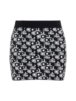 THE KOOPLES ΜΙΝΙ ΦΟΥΣΤΑ ΜΕ ΛΟΓΟΤΥΠΟ Μαύρο 12 THE KOOPLES ΜΙΝΙ ΦΟΥΣΤΑ ΜΕ ΛΟΓΟΤΥΠΟ Μαύρο -Γυναικεια Ρουχα Κατάστημα 10 37