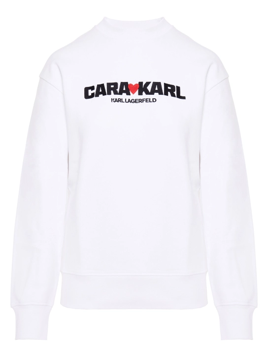 KARL LAGERFELD CARA LOVES KARL ΦΟΥΤΕΡ ΜΠΛΟΥΖΑ Λευκό 1 KARL LAGERFELD CARA LOVES KARL ΦΟΥΤΕΡ ΜΠΛΟΥΖΑ Λευκό