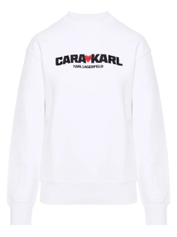 KARL LAGERFELD CARA LOVES KARL ΦΟΥΤΕΡ ΜΠΛΟΥΖΑ Λευκό 5 KARL LAGERFELD CARA LOVES KARL ΦΟΥΤΕΡ ΜΠΛΟΥΖΑ Λευκό - Image 5