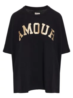 ZADIG & VOLTAIRE ΓΥΝΑΙΚΕΙΟ T-SHIRT ΜΕ ΣΤΑΜΠΑ Μαύρο