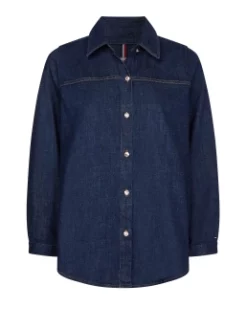 TOMMY HILFIGER DENIM ΠΟΥΚΑΜΙΣΟ Μπλε 9 TOMMY HILFIGER DENIM ΠΟΥΚΑΜΙΣΟ Μπλε -Γυναικεια Ρουχα Κατάστημα 10 381