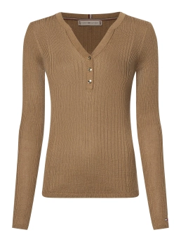 TOMMY HILFIGER ΜΠΛΟΥΖΑ ΜΕ ΚΟΥΜΠΙΑ Μπεζ 5 TOMMY HILFIGER ΜΠΛΟΥΖΑ ΜΕ ΚΟΥΜΠΙΑ Μπεζ - Image 5