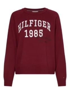 TOMMY HILFIGER ΦΟΥΤΕΡ ΜΠΛΟΥΖΑ ΜΕ ΛΟΓΟΤΥΠΟ Μπορντό -Γυναικεια Ρουχα Κατάστημα 10 389