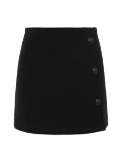 THE KOOPLES MINI ΦΟΥΣΤΑ ΜΕ ΚΟΥΜΠΙΑ Μαύρο -Γυναικεια Ρουχα Κατάστημα 10 39