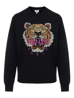 KENZO ΦΟΥΤΕΡ ΜΠΛΟΥΖΑ ΜΕ ΣΧΕΔΙΟ Μαύρο