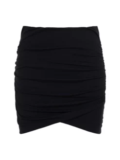 THE KOOPLES ΜΙΝΙ ΕΛΑΣΤΙΚΗ ΦΟΥΣΤΑ Μαύρο