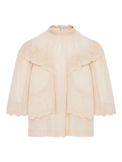 ISABEL MARANT ΜΠΛΟΥΖΑ ΜΕ ΒΟΛΑΝ LAETI Εκρού