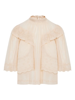 ISABEL MARANT ΜΠΛΟΥΖΑ ΜΕ ΒΟΛΑΝ LAETI Εκρού 4 ISABEL MARANT ΜΠΛΟΥΖΑ ΜΕ ΒΟΛΑΝ LAETI Εκρού - Image 4