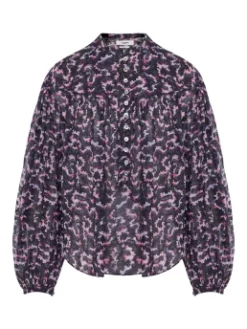 ISABEL MARANT ΕΜΠΡΙΜΕ ΜΠΛΟΥΖΑ SALIKA Μαύρο -Γυναικεια Ρουχα Κατάστημα 10 429