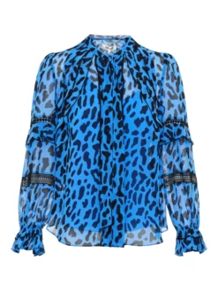 DIANE VON FURSTENBERG ΕΜΠΡΙΜΕ ΜΠΛΟΥΖΑ ARLINGTON Μπλε