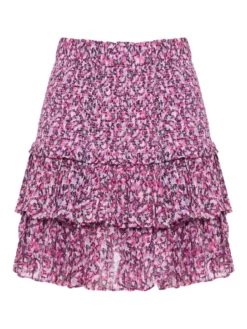 ISABEL MARANT ΜΙΝΙ ΦΟΥΣΤΑ ΜΕ ΒΟΛΑΝ NAOMI Μωβ