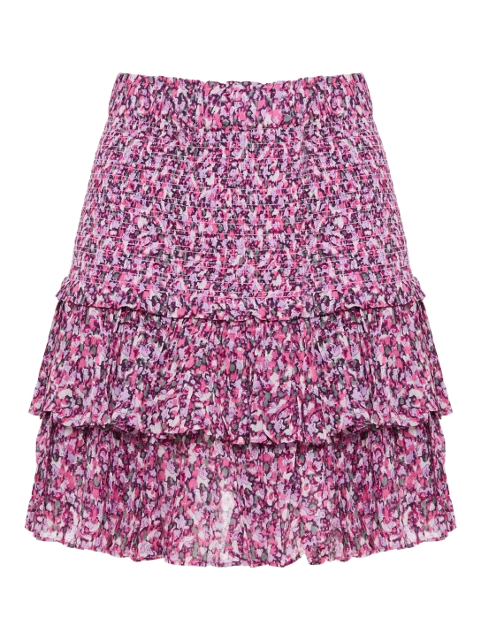 ISABEL MARANT ΜΙΝΙ ΦΟΥΣΤΑ ΜΕ ΒΟΛΑΝ NAOMI Μωβ 1 ISABEL MARANT ΜΙΝΙ ΦΟΥΣΤΑ ΜΕ ΒΟΛΑΝ NAOMI Μωβ